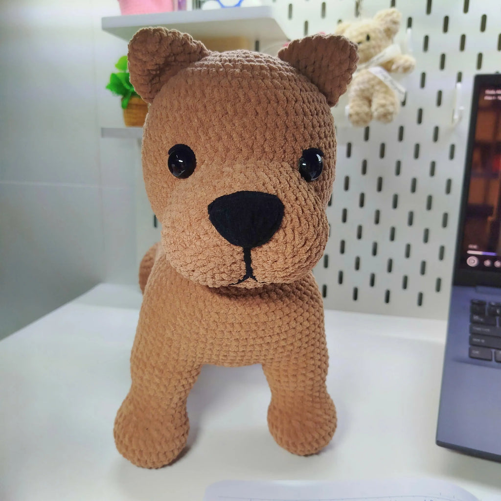 Staffordshire Bull Terrier Crochet Pattern, Easy Amigurumi Dog (PDF)