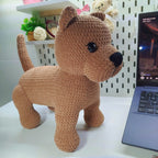 Staffordshire Bull Terrier Crochet Pattern, Easy Amigurumi Dog (PDF)