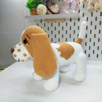 Basset Hound Crochet Pattern, Easy Amigurumi Puppy (PDF)
