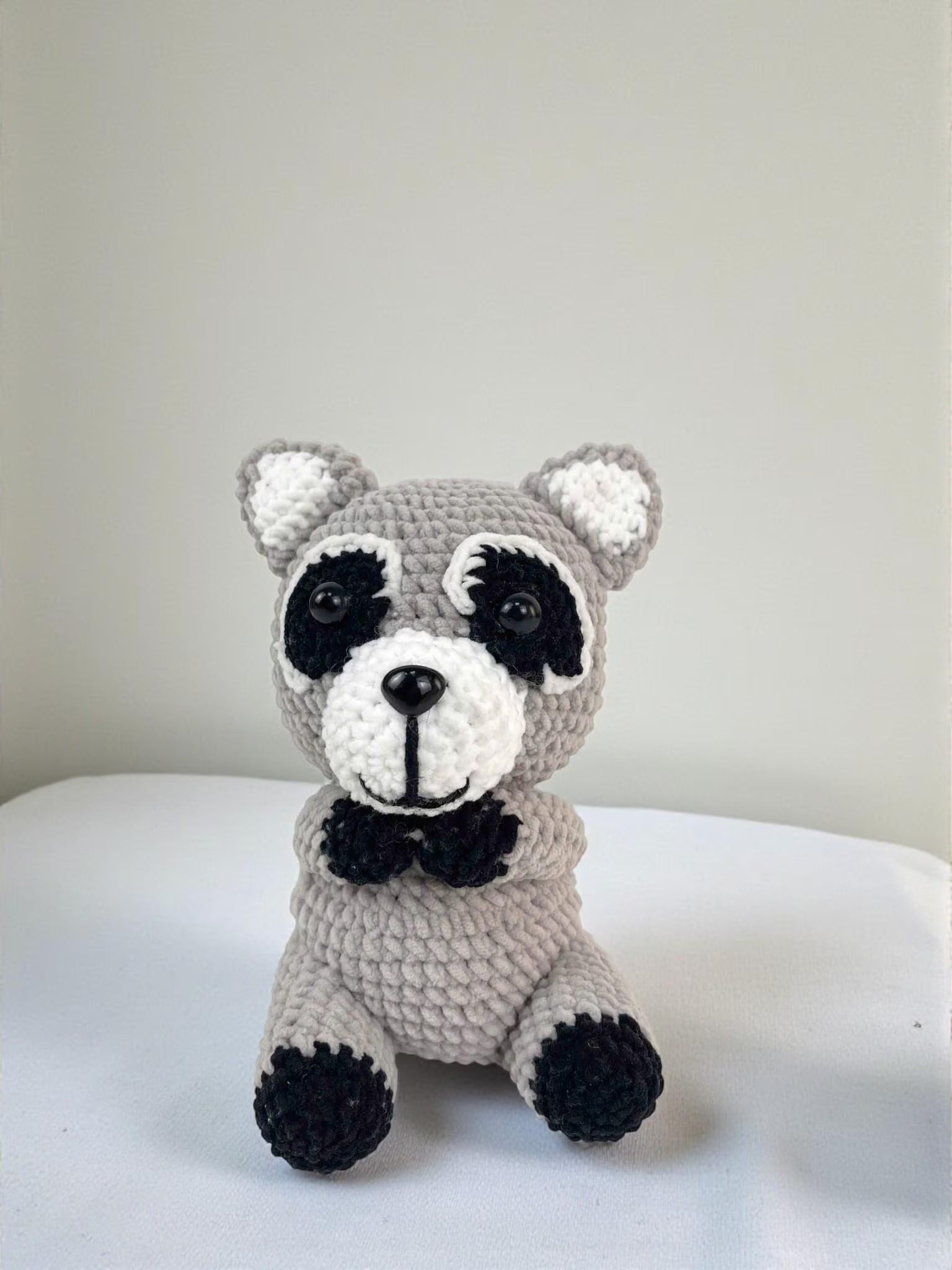 Crochet Raccoon Amigurumi Pattern, Plush Woodland Animal (PDF Pattern)