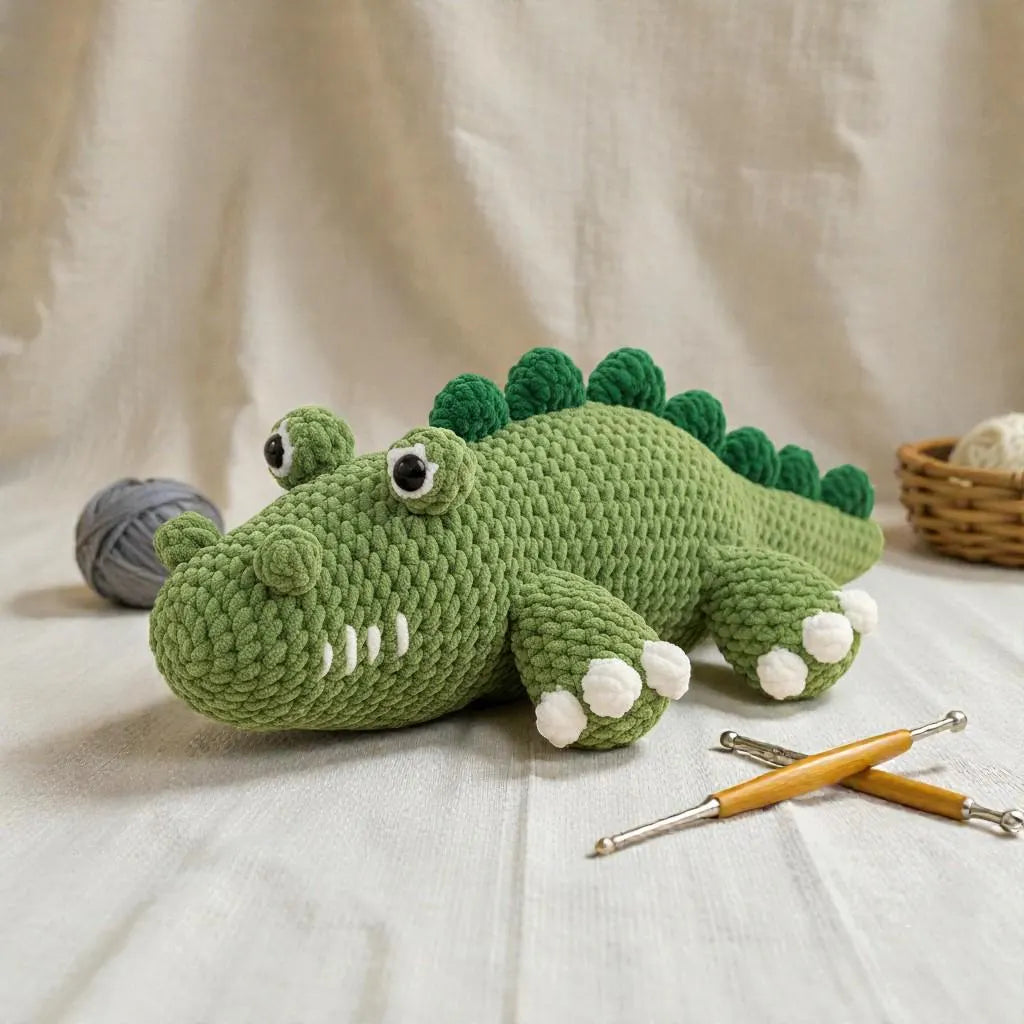 Crocodile Amigurumi Crochet Pattern – Beginner Friendly Plush (PDF Pattern)