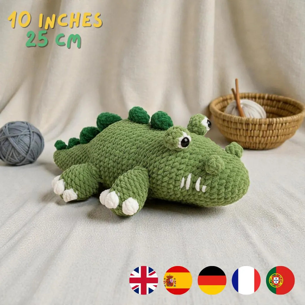 Crocodile Amigurumi Crochet Pattern – Beginner Friendly Plush (PDF Pattern)