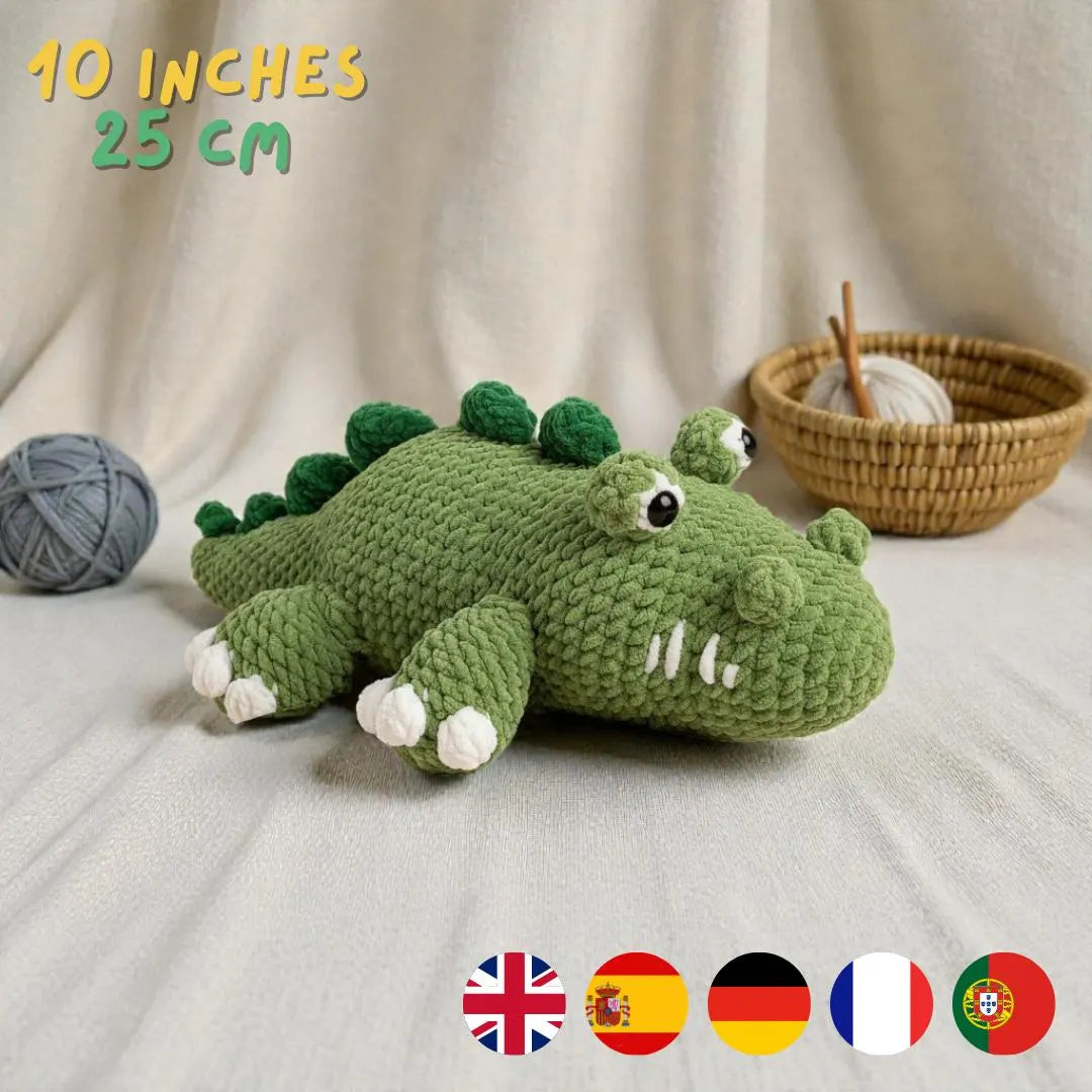 Crocodile Amigurumi Crochet Pattern – Beginner Friendly Plush (PDF Pattern)