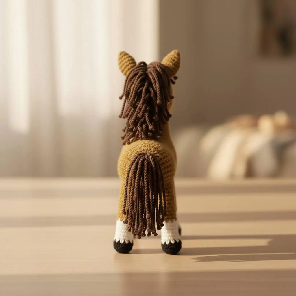 Crochet American Quarter Horse Pattern, Easy Amigurumi (PDF Pattern)