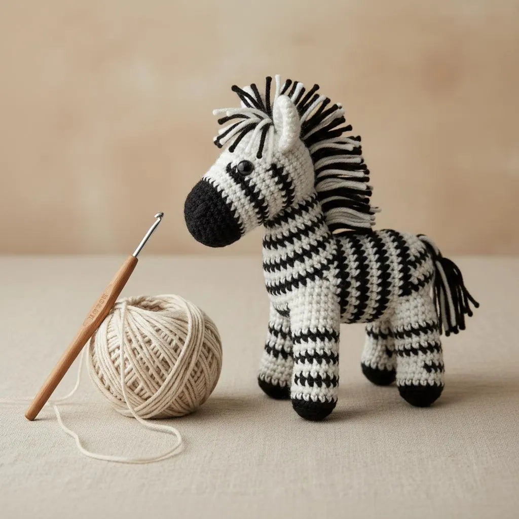 Amigurumi Horse Crochet Pattern Bundle, Beginner Animal Set (PDF Pattern)
