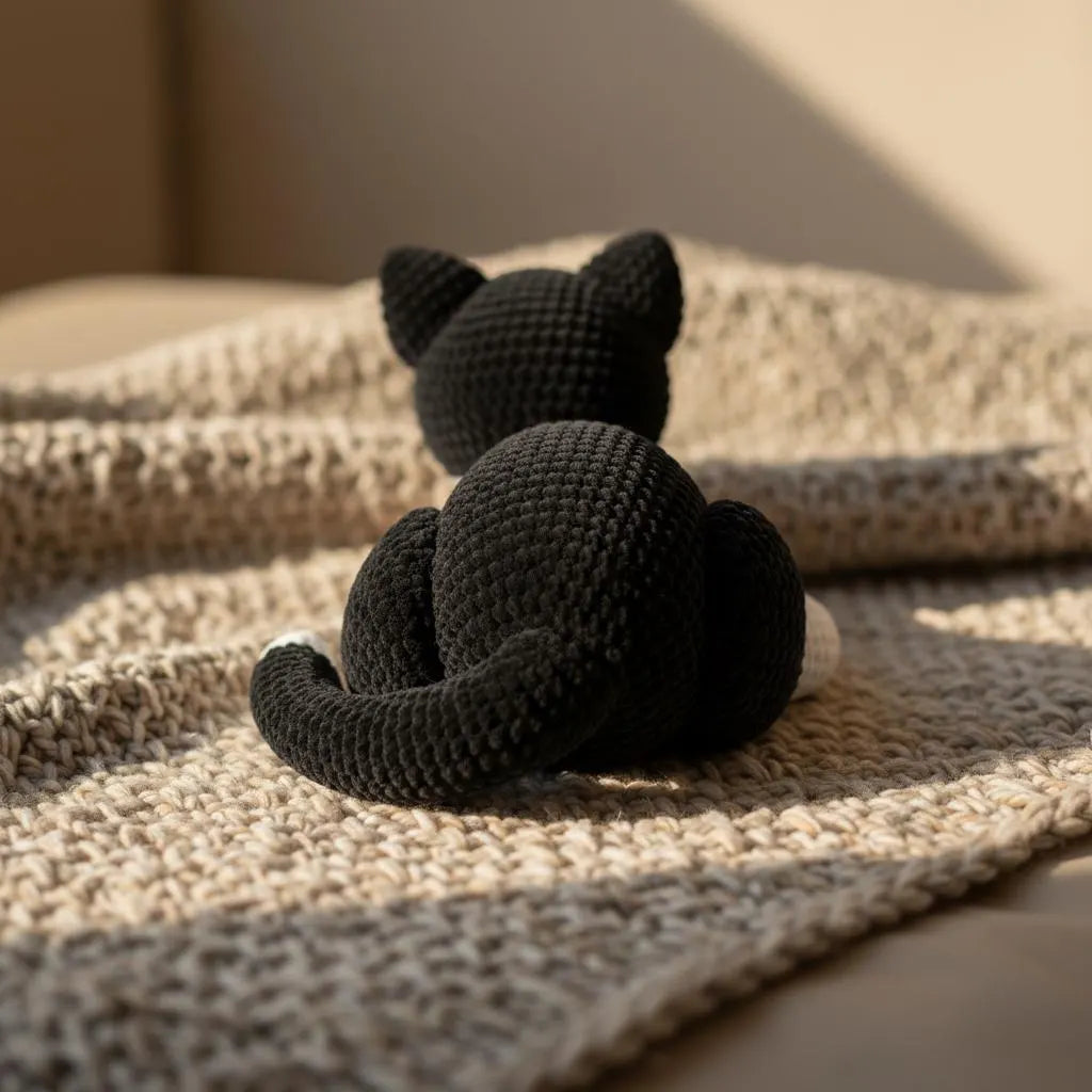Tuxedo Cat Crochet Pattern, Easy Amigurumi Plush (PDF Pattern)