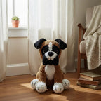 Amigurumi Boxer Dog Crochet Pattern, Puppy Plush Toy (PDF Pattern)