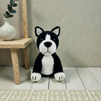 Dog Amigurumi Crochet Pattern, Black and White Dog Crochet Patterns, Easy Beginner PDF