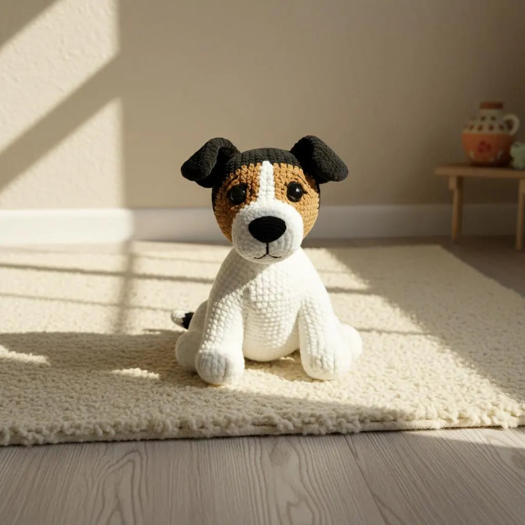 Jack Russell Terrier Crochet Pattern, Amigurumi Puppy Toy (PDF Pattern)