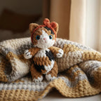 Calico Cat Amigurumi Crochet Pattern, Plush Toy with Bow (PDF Pattern)