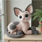 Cat Crochet, Sphynx Cat Crochet Pattern, Easy Amigurumi (PDF Pattern)