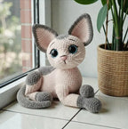 Cat Crochet, Sphynx Cat Crochet Pattern, Easy Amigurumi (PDF Pattern)