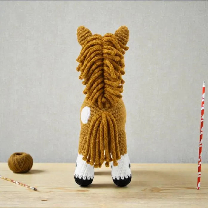 American Paint Horse Crochet Pattern, Easy Beginner Amigurumi (PDF Pattern)
