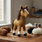 Amigurumi Horse Crochet Pattern Bundle, Beginner Animal Set (PDF Pattern)