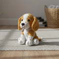 Puppy Amigurumi Crochet Pattern, White & Yellow Dog Toy (PDF Pattern)