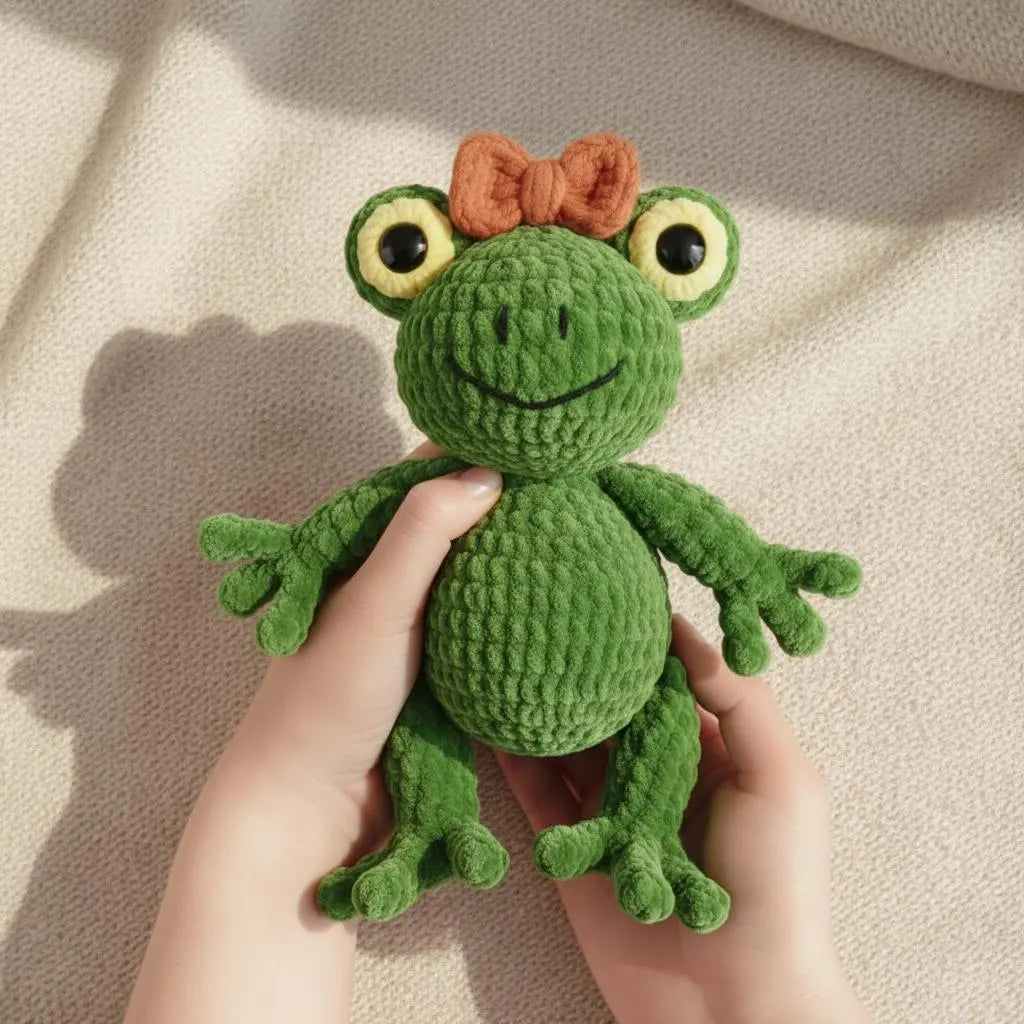 Crochet Frog Plush Pattern – Beginner Friendly Amigurumi (PDF Pattern)
