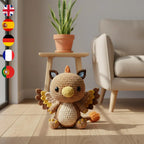 Griffin Amigurumi Crochet Pattern, Fantasy Creature Plush (PDF 5 Languages)