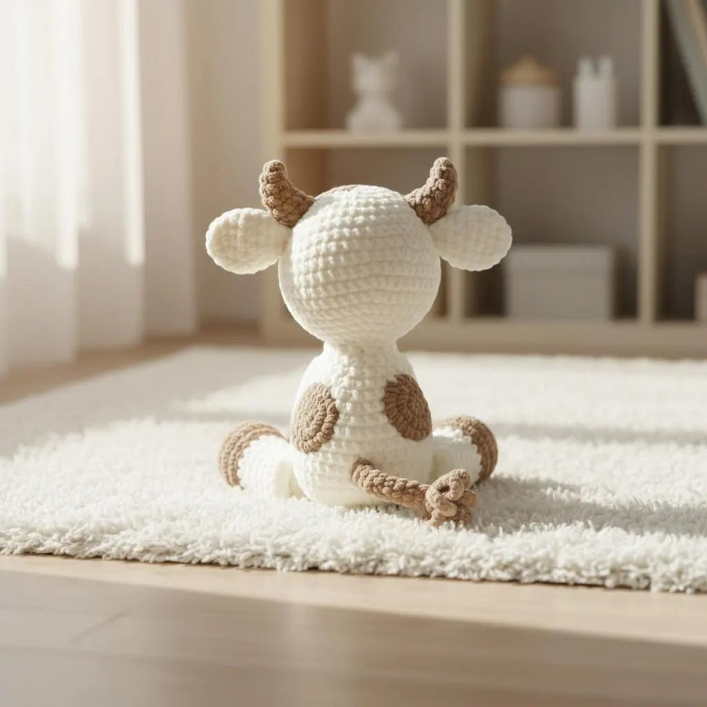 Crochet Cow Pattern PDF, Amigurumi Calf, Beginner Friendly