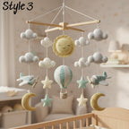 Handmade Baby Mobile X Frame, Airplane Crib Mobile, Hot Air Balloon Nursery Decor