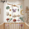 Crochet Mushroom Hummingbird Butterfly Crib Mobile