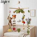 Handmade Jungle Baby Mobile, Safari Animal Crib Mobile
