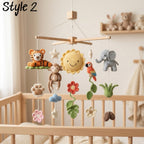 Handmade Jungle Baby Mobile, Safari Animal Crib Mobile