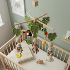 Handmade Jungle Baby Mobile, Safari Nursery Decor