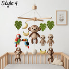 Handmade Jungle Baby Mobile, Safari Nursery Decor