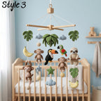 Handmade Jungle Baby Mobile, Safari Nursery Decor