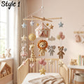 Handmade Circus Animal Baby Mobile, Elephant Giraffe Nursery Decor