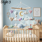 Ocean Whale Baby Mobile, Crochet Hot Air Balloon Airplane Crib Mobile