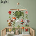 Handmade Jungle Baby Mobile, Safari Animal Crib Mobile