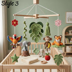 Handmade Jungle Baby Mobile, Safari Animal Crib Mobile