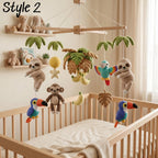 Handmade Jungle Baby Mobile, Safari Nursery Decor