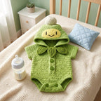 Crochet Baby Outfit, Little Sprout Green Hooded Romper, Plant Baby Costume, Newborn Photo Prop, Garden Baby Shower Gift