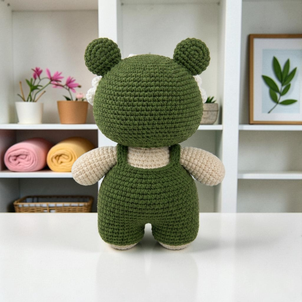Frog Buddy Crochet Pattern PDF, Cute Frog Doll Amigurumi