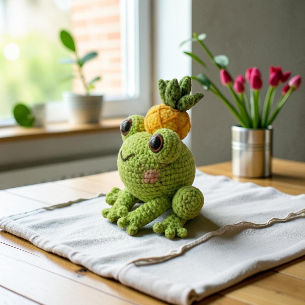 Animal Crochet Pattern Bundle, Frog and Bunny Amigurumi, Cute Kawaii Plush Set with Fruit Theme