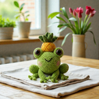 Animal Crochet Pattern Bundle, Frog and Bunny Amigurumi, Cute Kawaii Plush Set with Fruit Theme