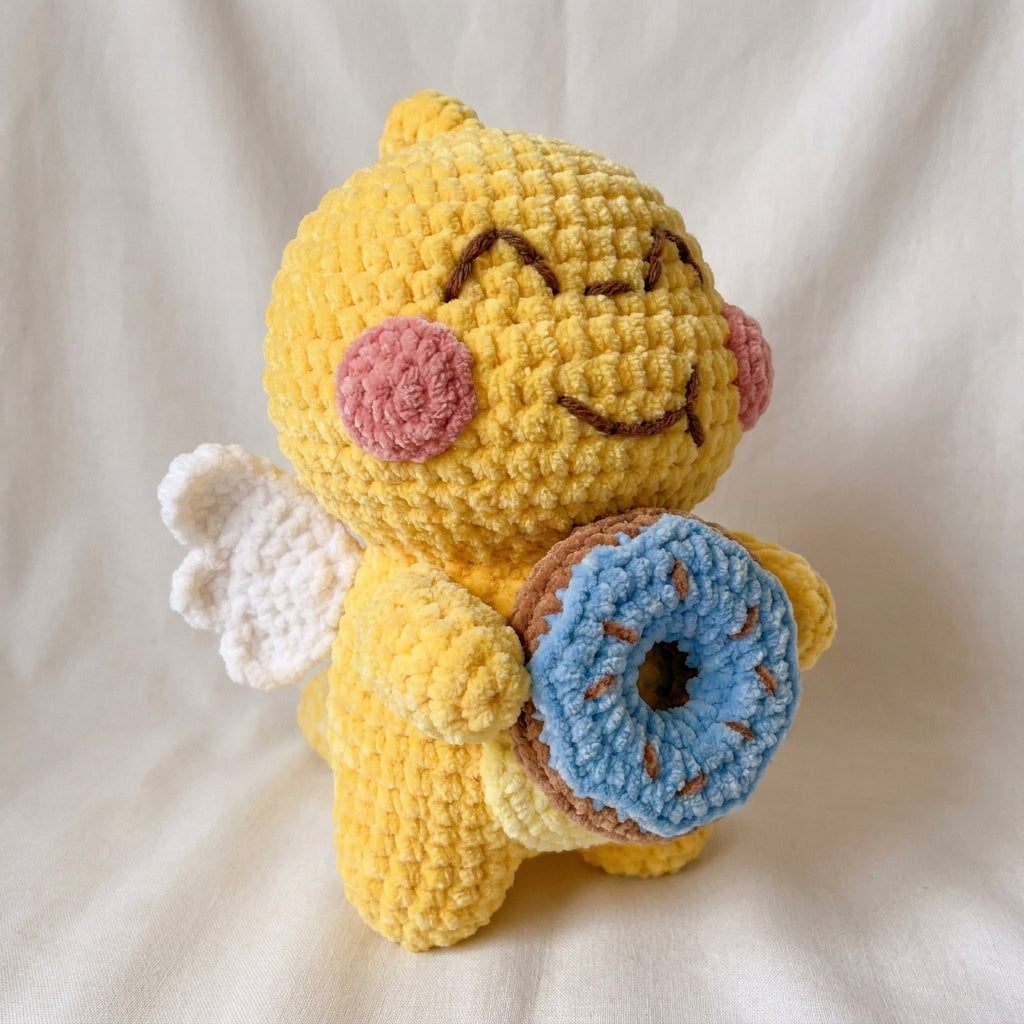 Crochet Angel Pattern, Donut Buddy PDF, Kawaii Plush Crochet, Handmade Gift Pattern