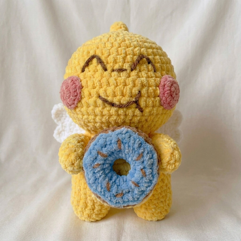 Crochet Angel Pattern, Donut Buddy PDF, Kawaii Plush Crochet, Handmade Gift Pattern