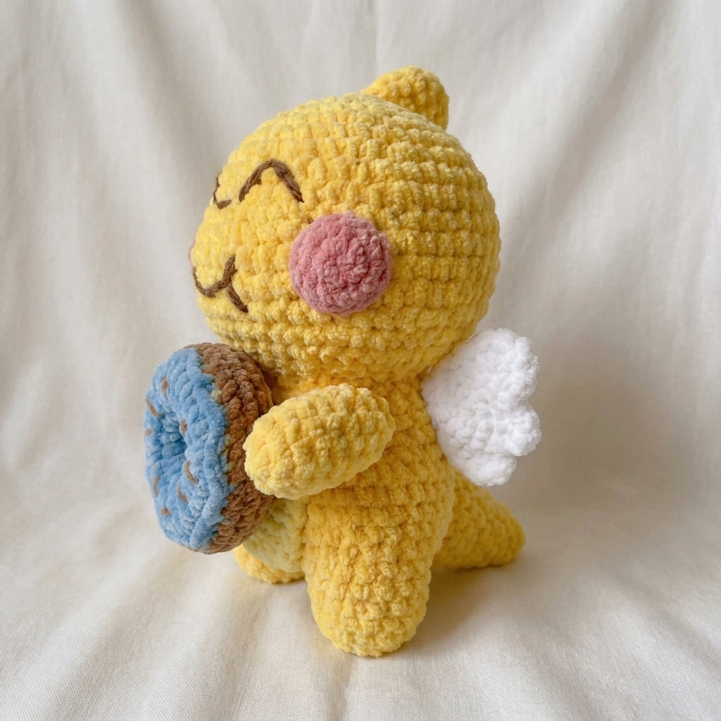 Crochet Angel Pattern, Donut Buddy PDF, Kawaii Plush Crochet, Handmade Gift Pattern