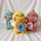 Crochet Angel Pattern, Donut Buddy PDF, Kawaii Plush Crochet, Handmade Gift Pattern