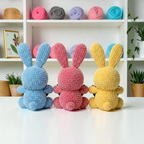 Watermelon Bunny Crochet Pattern PDF, Cute Bunny Amigurumi Pattern