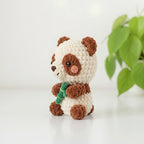 Mini Panda with Bamboo Amigurumi Pattern
