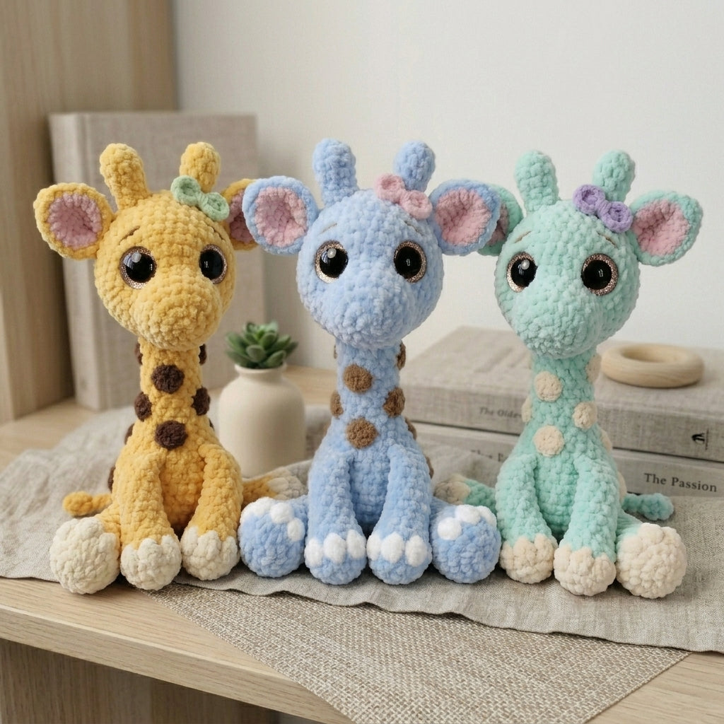 Giraffe Crochet Pattern, Sky Giraffe Crochet Pattern, Kawaii Plush Giraffe Amigurumi
