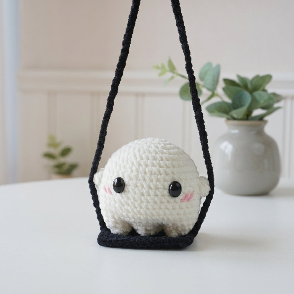 Free Crochet Pattern Gift, Halloween Amigurumi Car Hanging PDF Download