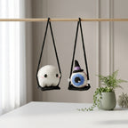Free Crochet Pattern Gift, Halloween Amigurumi Car Hanging PDF Download