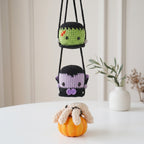 Free Crochet Pattern Gift, Halloween Amigurumi Car Hanging PDF Download