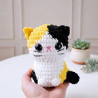 Cat Crochet Pattern Bundle, Chonky Kitten Amigurumi PDF, Free Gift