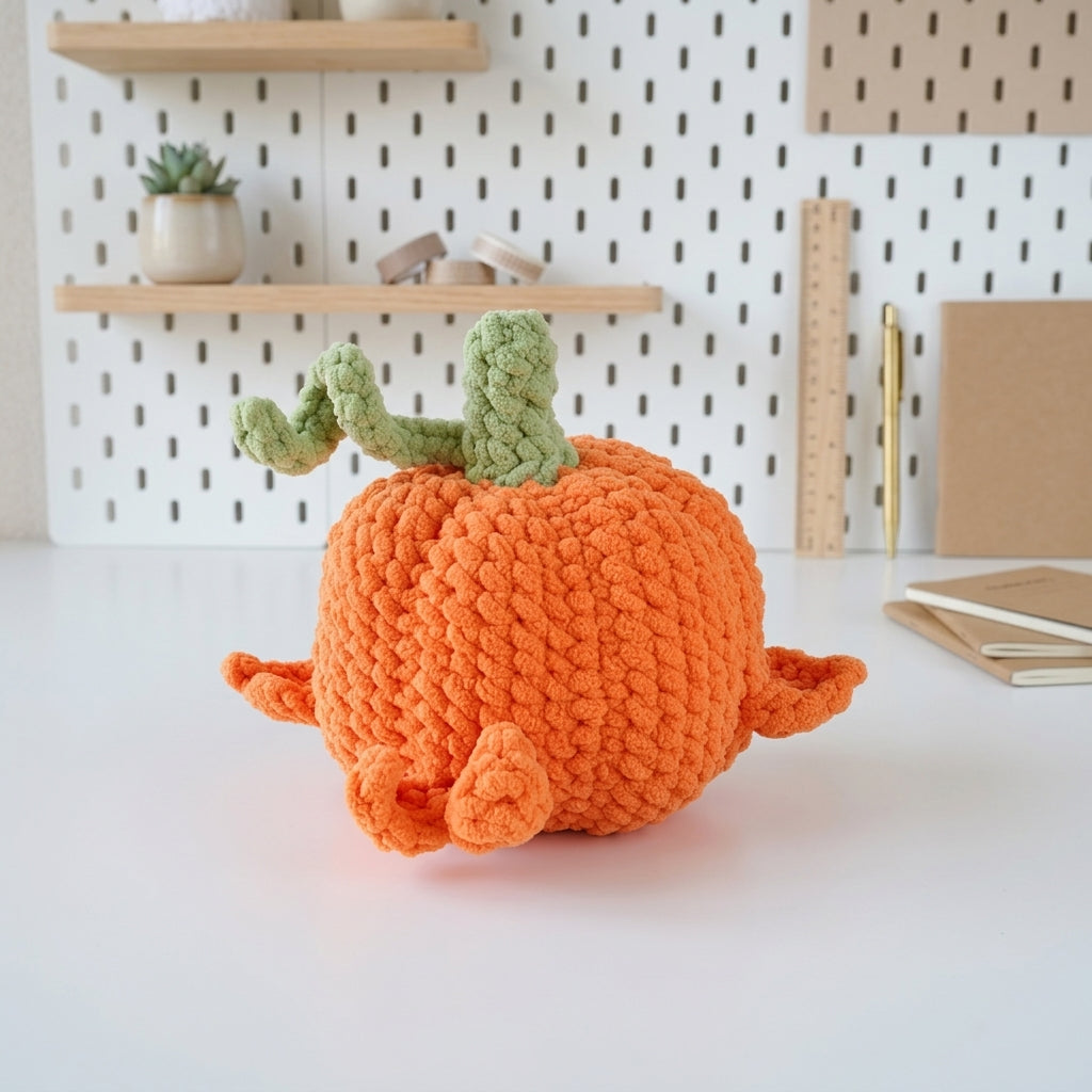 Free Pumpkin Whale Crochet Pattern, Cute Halloween Amigurumi PDF Download